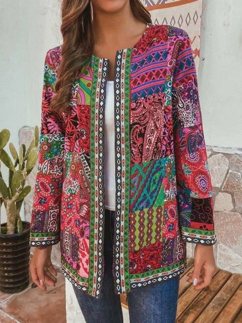 Cárdigan de punto de inspiración retro: elegancia atemporal para mujer
