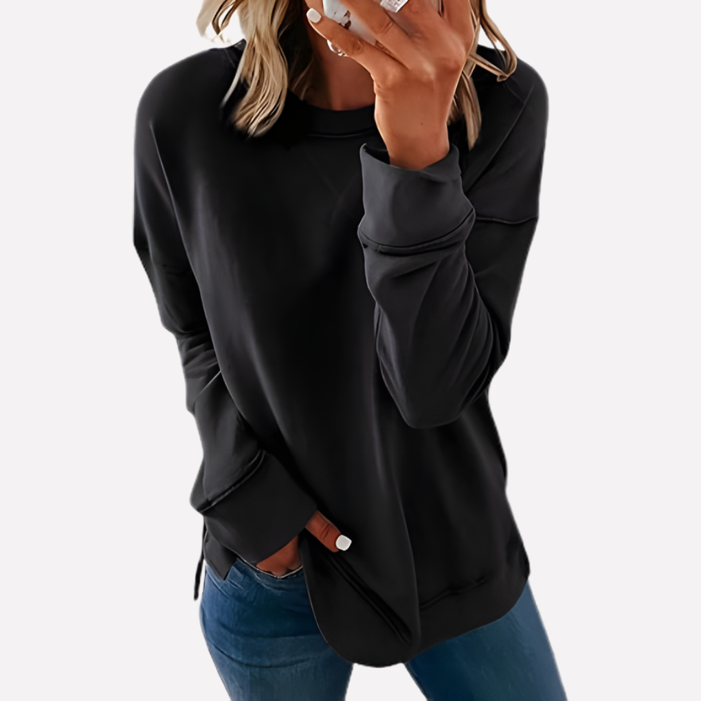 Sudadera de Cuello Redondo para Mujeres