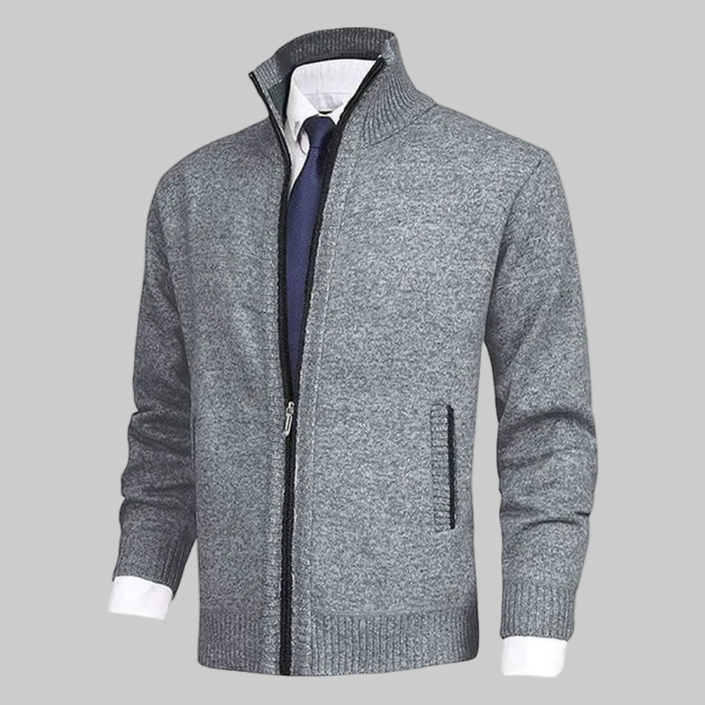 Cardigan con Cremallera para Hombres