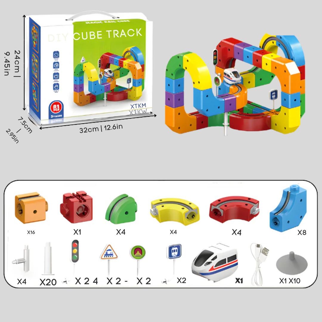 Conjunto de Construcción de Tren Mecánico 3D