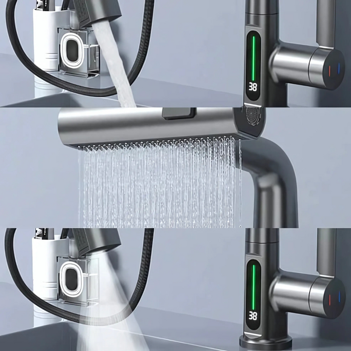 Grifo LED Flexible para Cocina y Baño