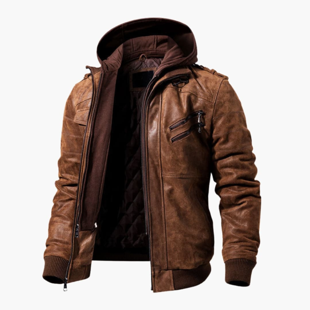 Chaqueta con Capucha para Hombres con Múltiples Bolsillos