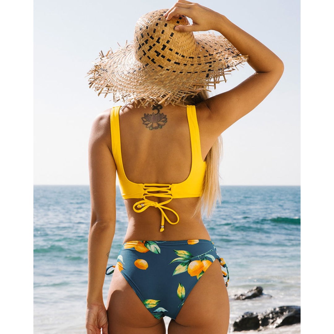 Maya – Bikini de Playa de 2 Piezas para Mujeres – Estilo de Verano Vibrante
