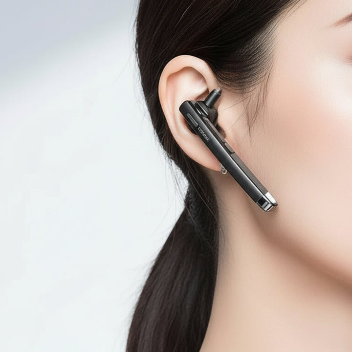 Auriculares Bluetooth de una sola oreja BT5.3 con cancelación de ruido