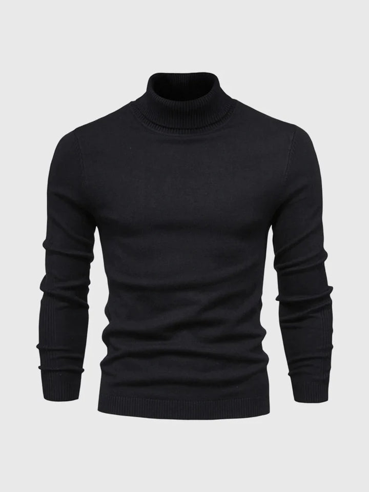Suéter de Cuello Alto para Hombres – Lavable y Versátil
