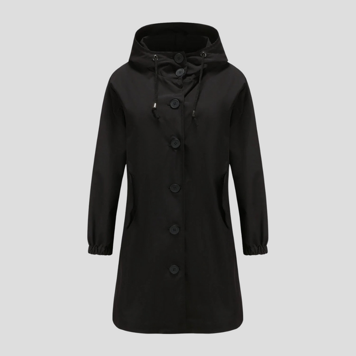 Chaqueta de Lluvia con Capucha Impermeable para Mujeres