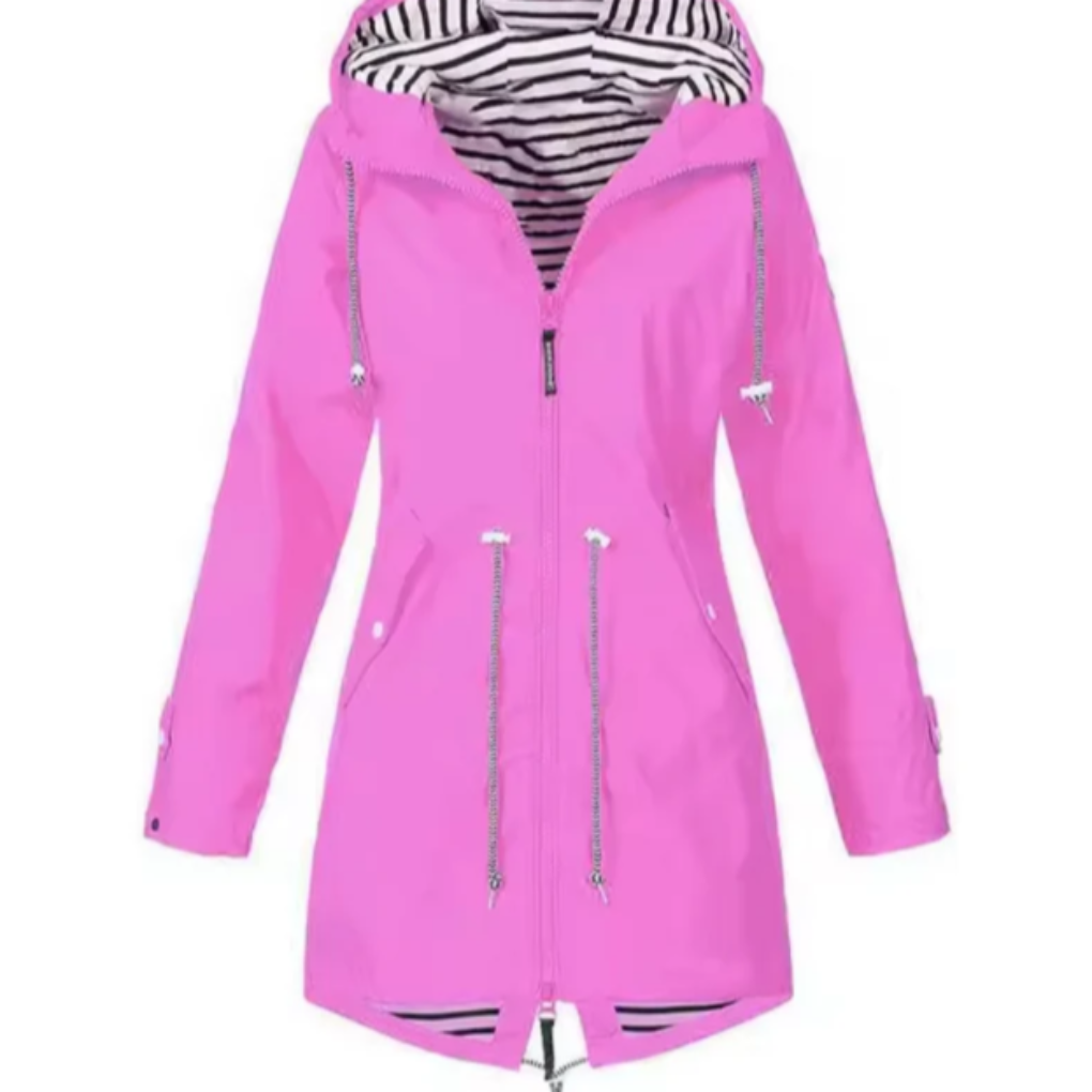 Chaqueta Impermeable con Capucha para Mujeres