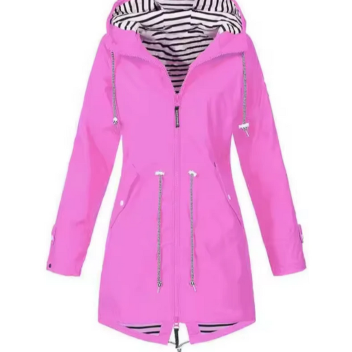 Chaqueta Impermeable con Capucha para Mujeres