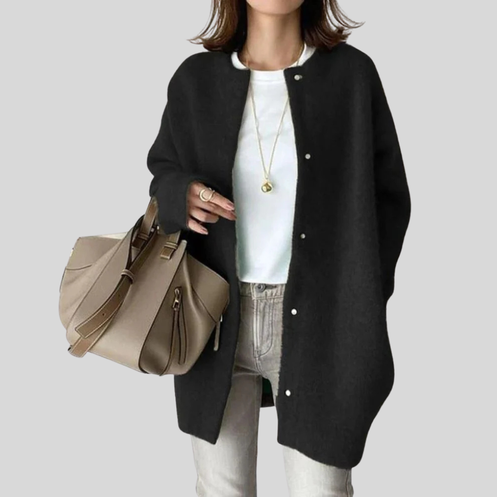 Cardigan Elegante – Capa de Punto Refinada