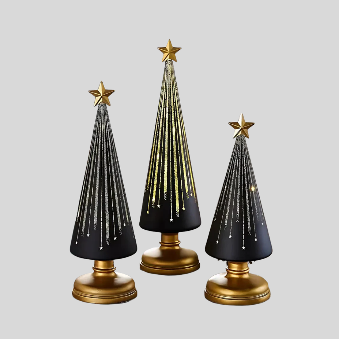 Decoración de Árbol de Navidad Iluminada para Hombres