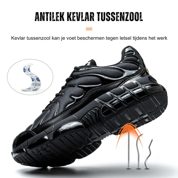 Jaxon – Zapatos de seguridad con puntera de acero para hombre