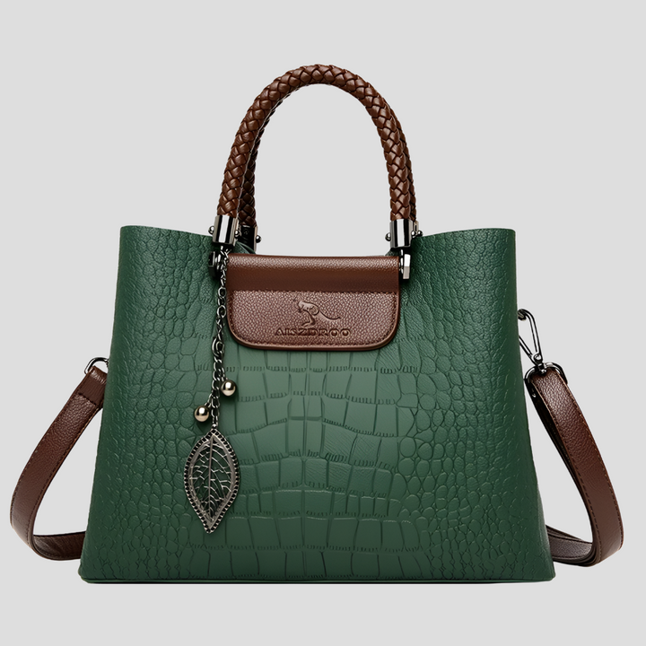 Lyudmila - Bolso de mano de teca de lujo para mujer