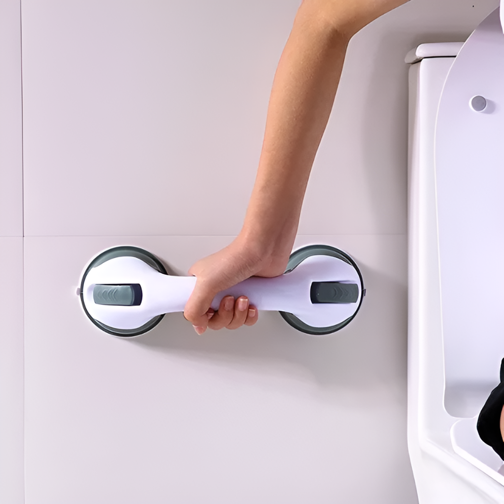 Barra de Sujeción con Ventosas para Baño – Soporte Conveniente para Seguridad
