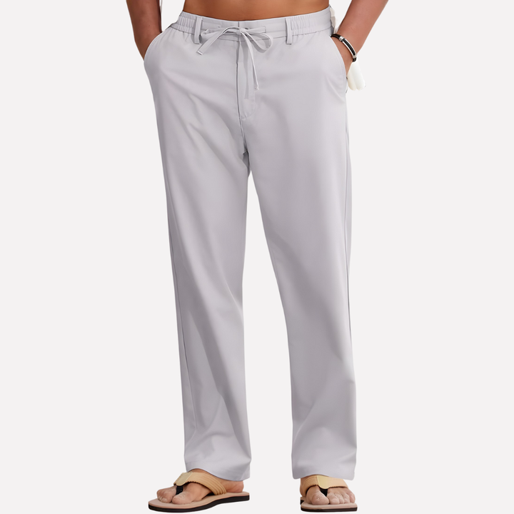 Pantalones de Algodón y Lino para Hombre