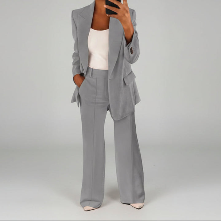 Traje de Mujer con Pantalones Anchos