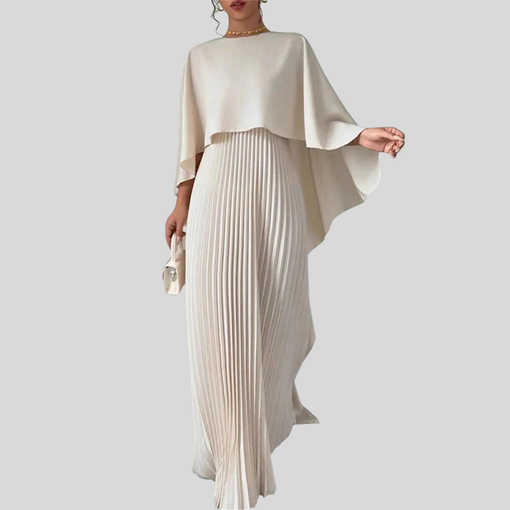 Vestido Maxi de Manga Batwing – Silueta Fluida