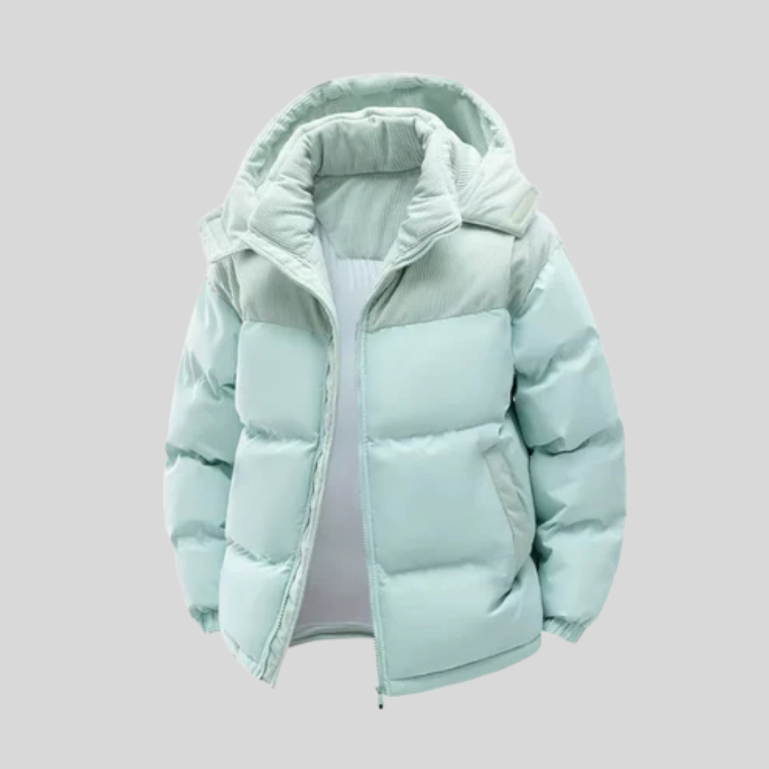 Chaqueta de Invierno Aislada para Hombres con Capucha