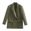 Elegante chaqueta de doble botonadura para mujer