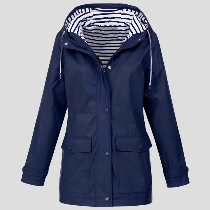 Chaqueta con Capucha Resistente al Agua y al Viento para Mujeres