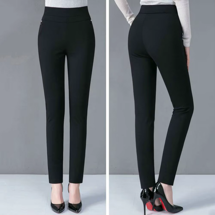 Pantalones Elásticos de Cintura Alta para Mujeres