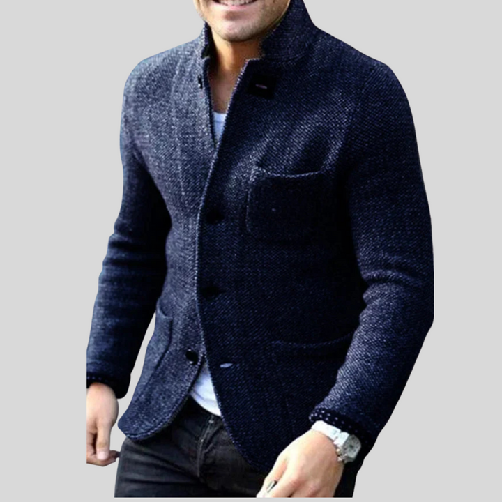 Blazer de Botón Abajo para Hombres – Estilo Moderno con Calidez para Tiempo Frío