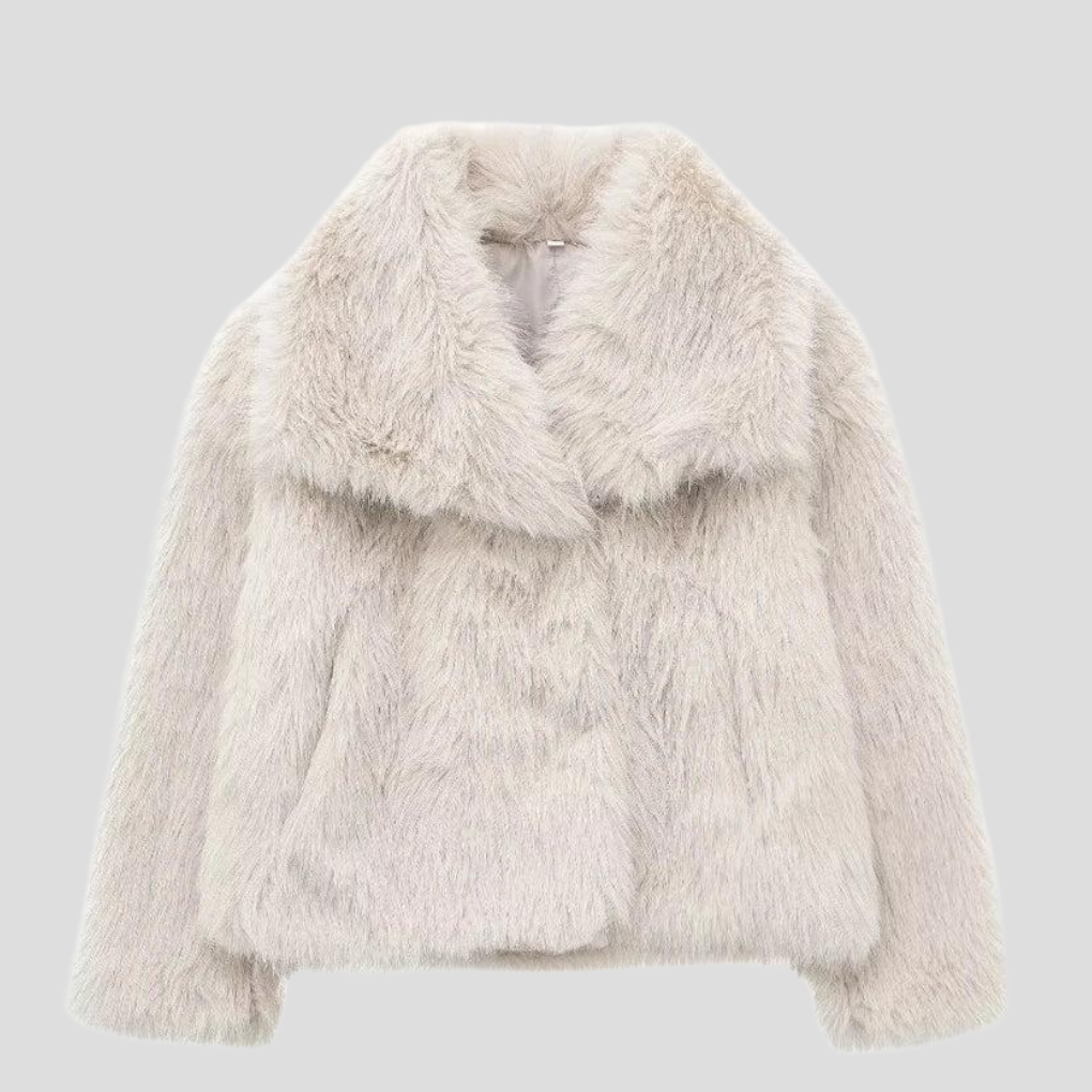Chaqueta de Piel Sintética para Mujeres