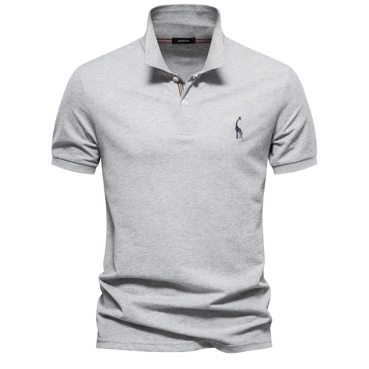 Polo clásico para hombre con bordado: estilo atemporal con detalles refinados