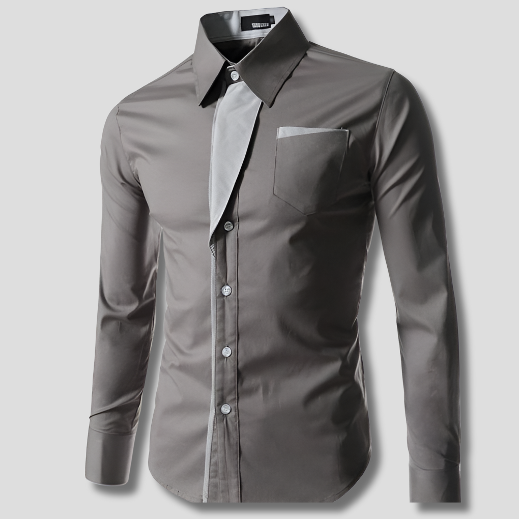 Camisa de Vestir de Manga Larga para Hombres – Diseño de Algodón Clásico