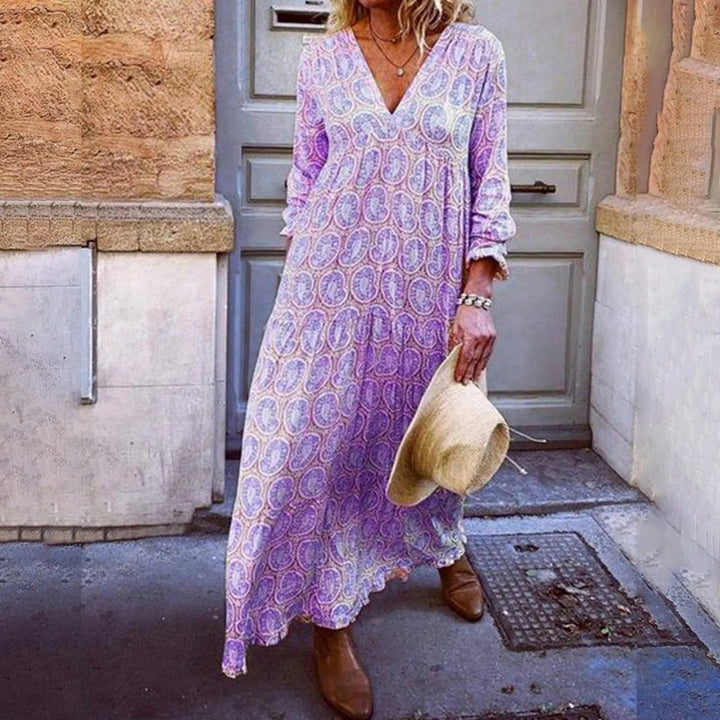 Vestido Maxi Geométrico Bohowaves