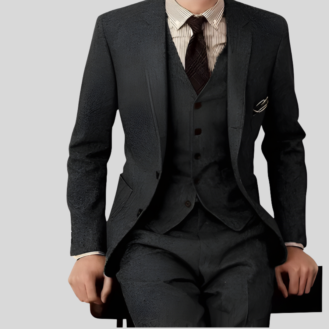 Pantalones Slim-Fit del Traje de Tres Piezas para Hombres