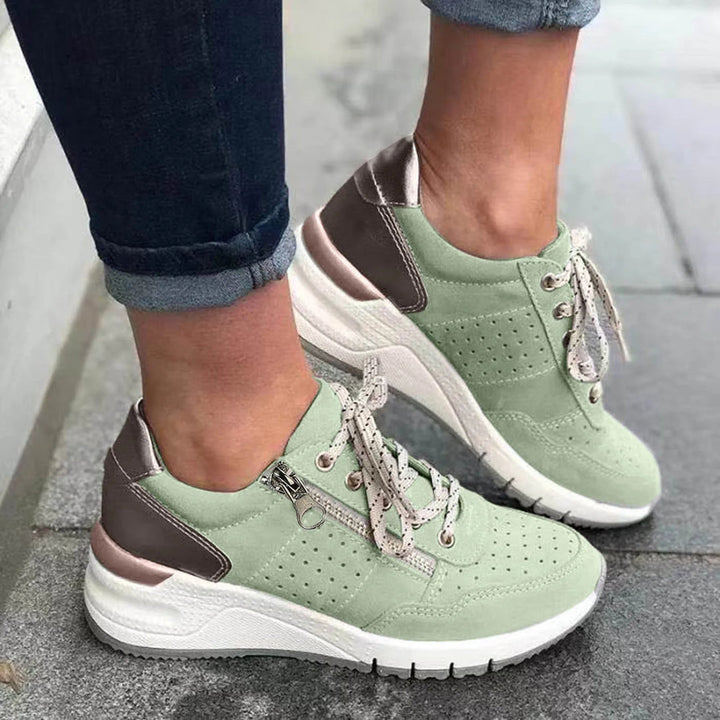 Zapatillas de suela gruesa de última tendencia para mujer