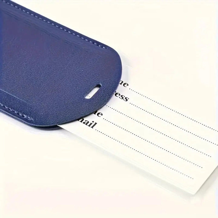Etiqueta de Equipaje Personalizada de Cuero