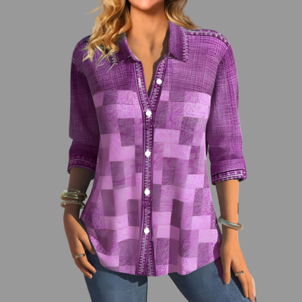 Blusa de Botones para Mujeres – Estilo Diario Venalin
