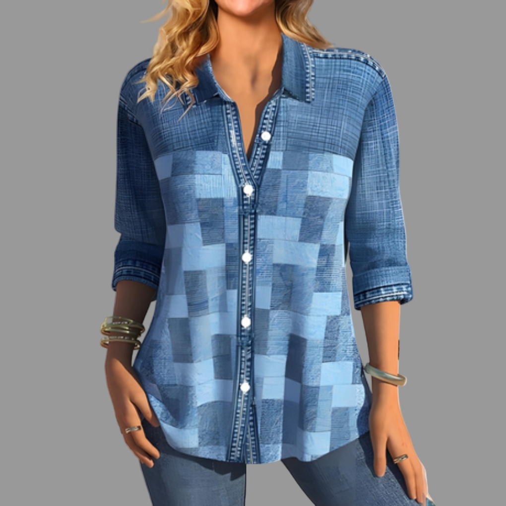 Blusa de Botones para Mujeres – Estilo Diario Venalin