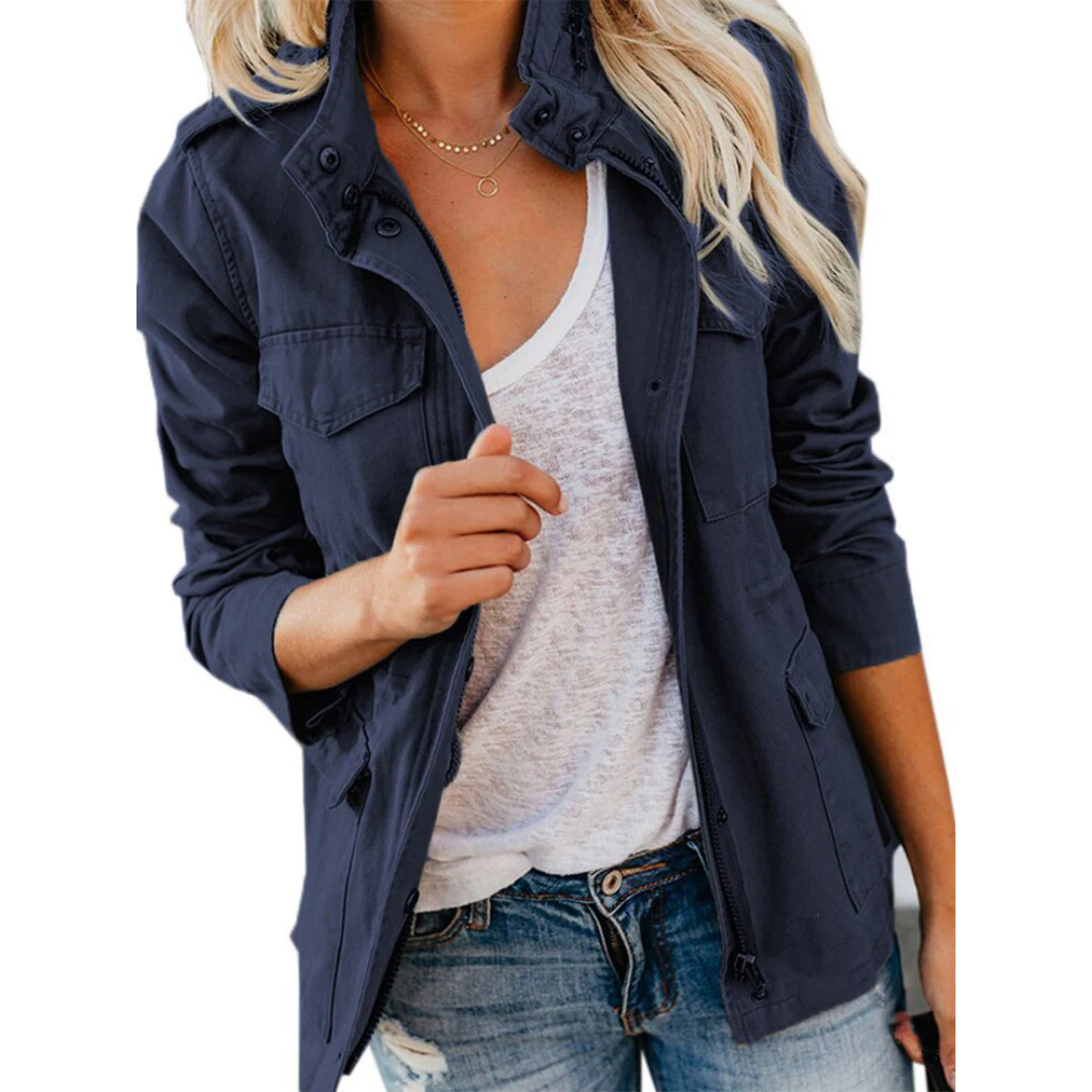 Chaqueta Casual con Cremallera para Mujeres Estilosa | Comodidad Versátil