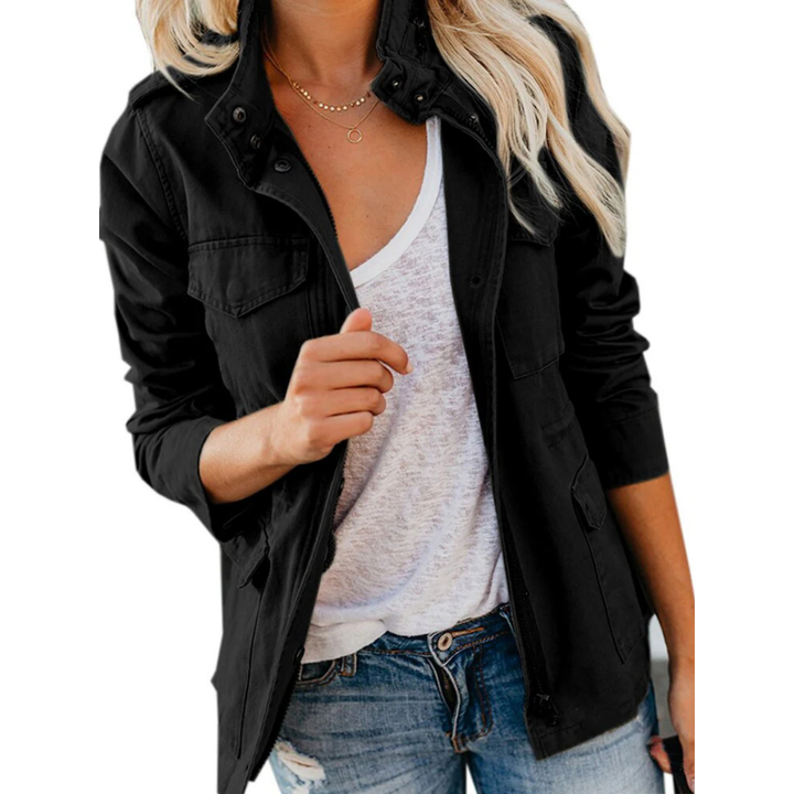 Chaqueta Casual con Cremallera para Mujeres Estilosa | Comodidad Versátil