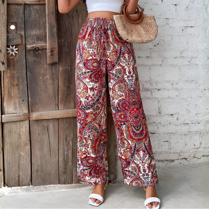 Pantalón Ancho Bohemio para Mujeres