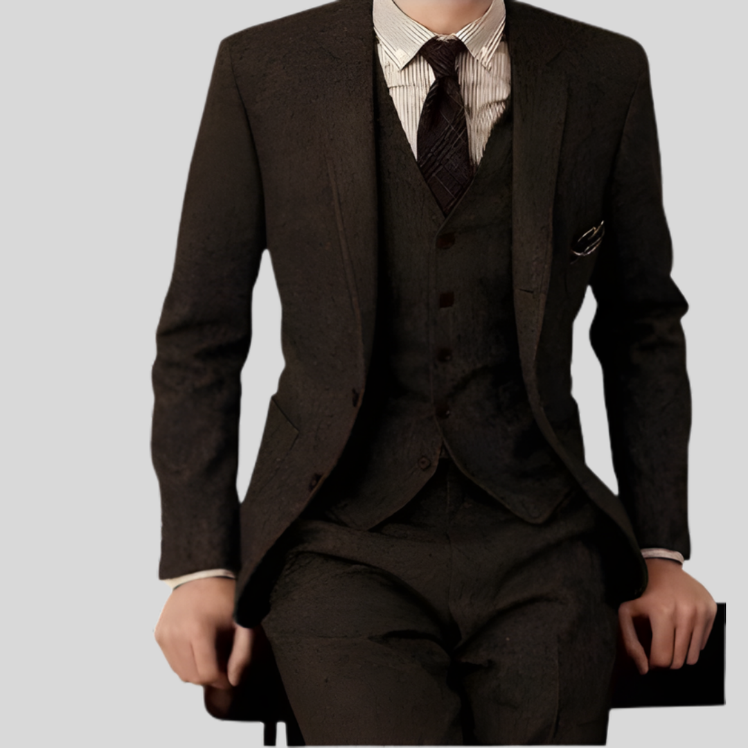 Pantalones Slim-Fit del Traje de Tres Piezas para Hombres