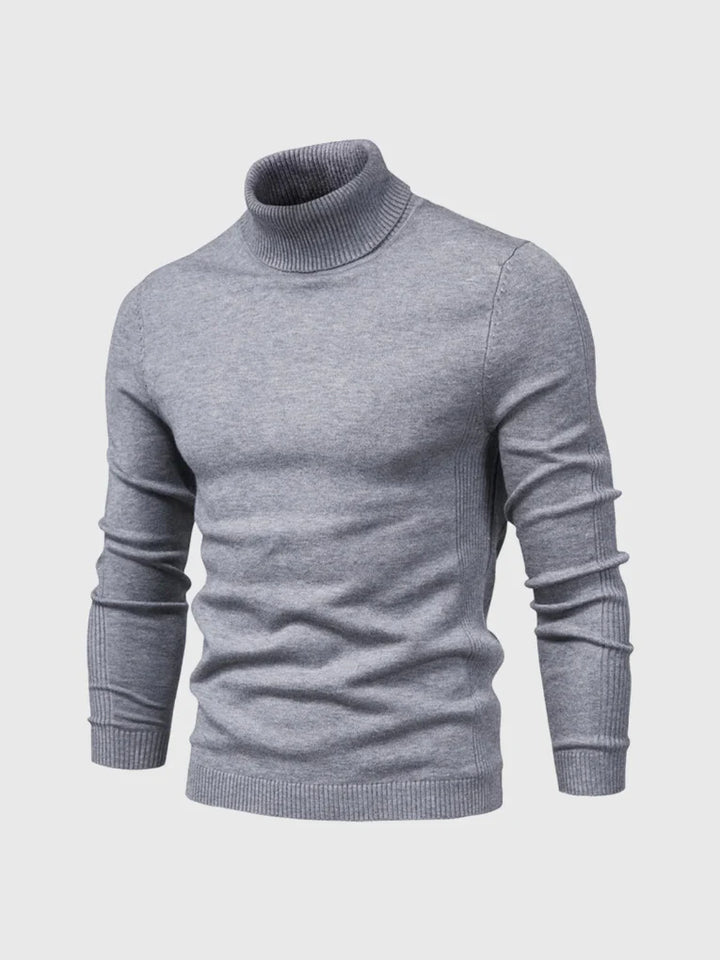 Suéter de Cuello Alto para Hombres – Lavable y Versátil