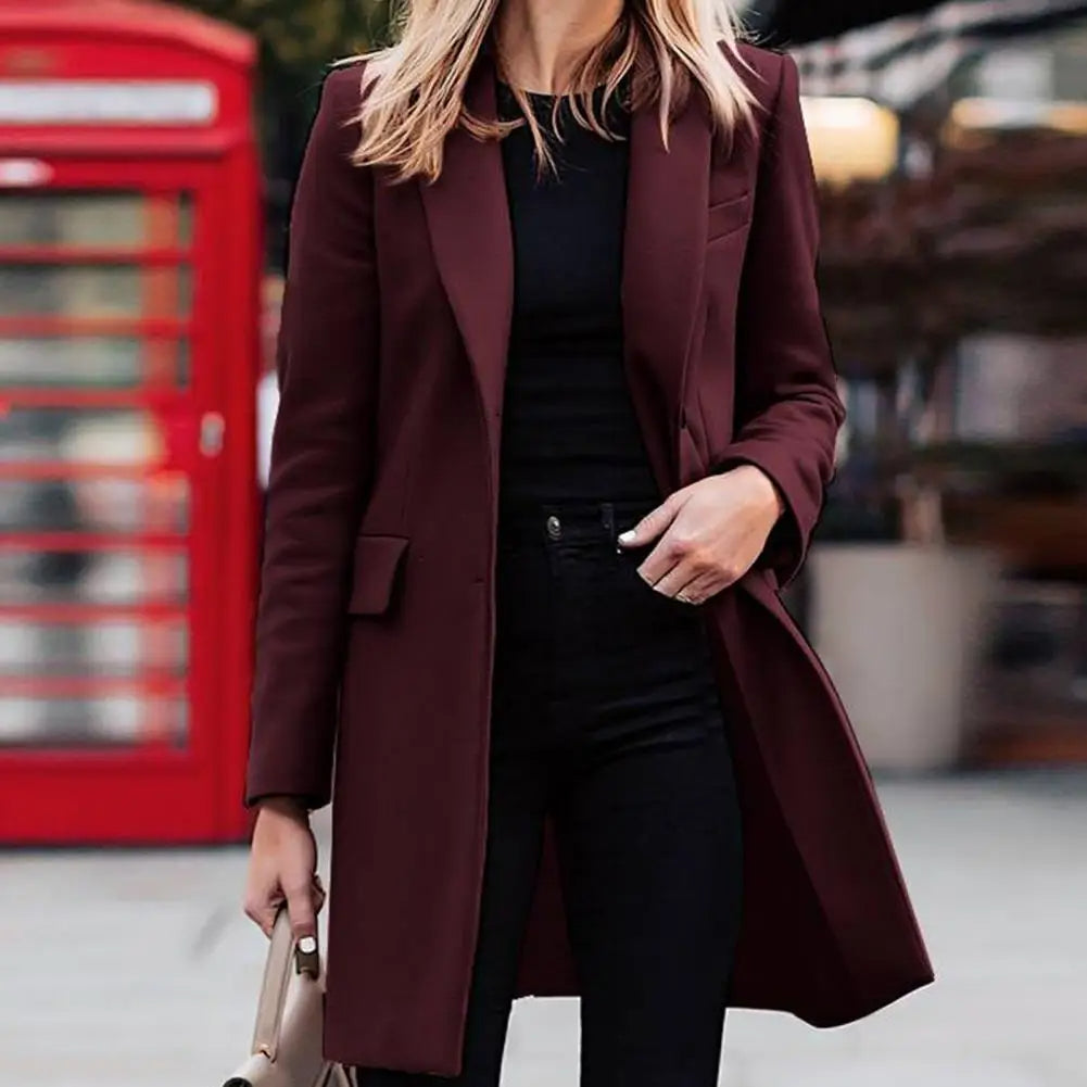 Abrigo Largo Elegante para Mujeres