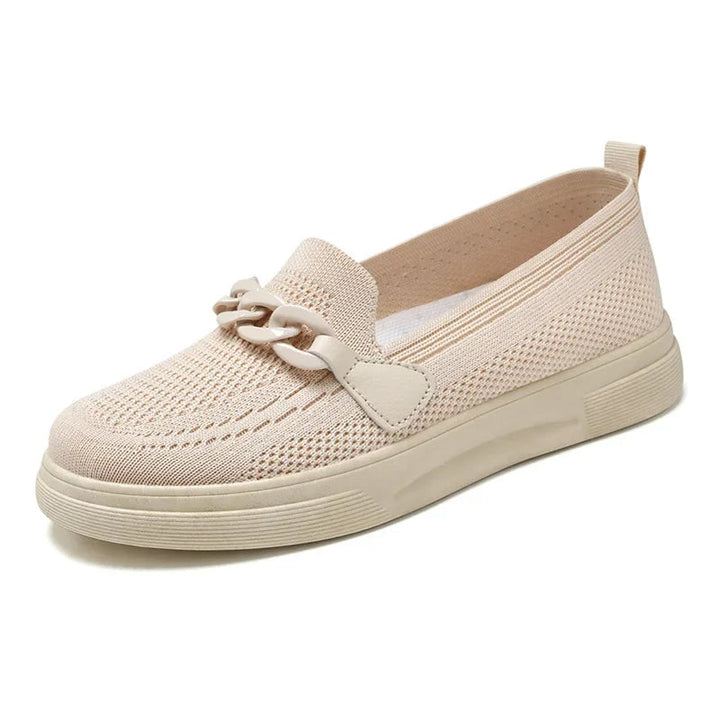 Zapatillas sin cordones de malla transpirable para mujer, segunda vista