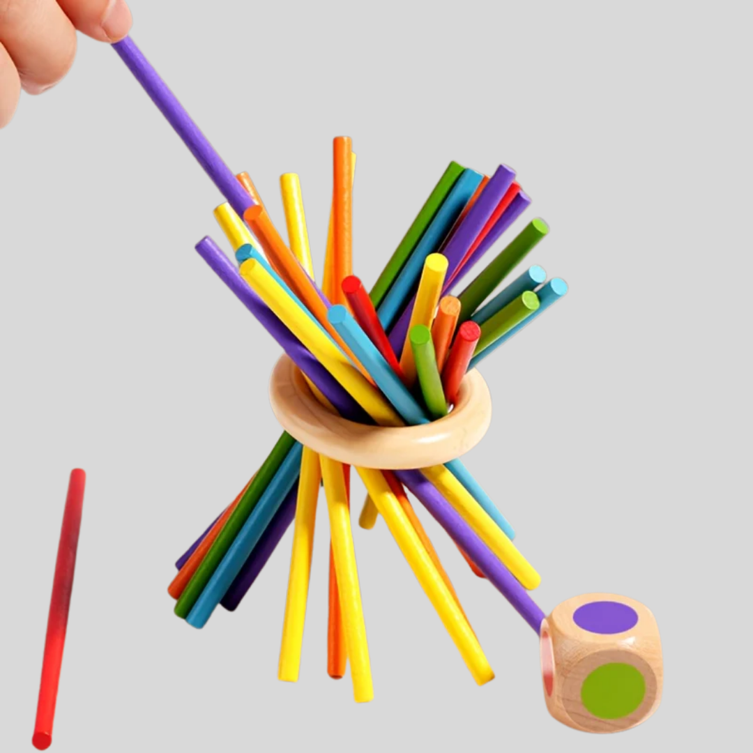 Juego de Palitos de Madera Tres en Uno