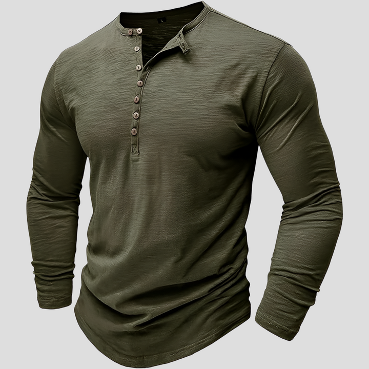 Camisa de Algodón Hombre Suelta – Estilo Casual Diario