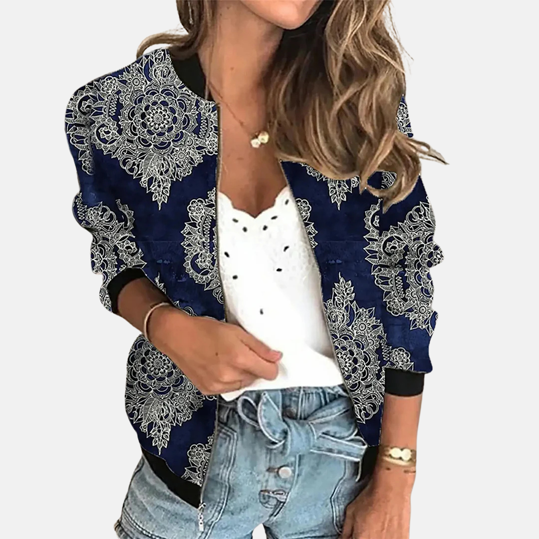 Chaqueta bomber de inspiración vintage para mujer