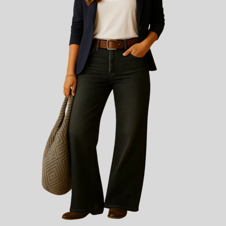 Pantalones Rectos de Corte Elegante para Mujeres