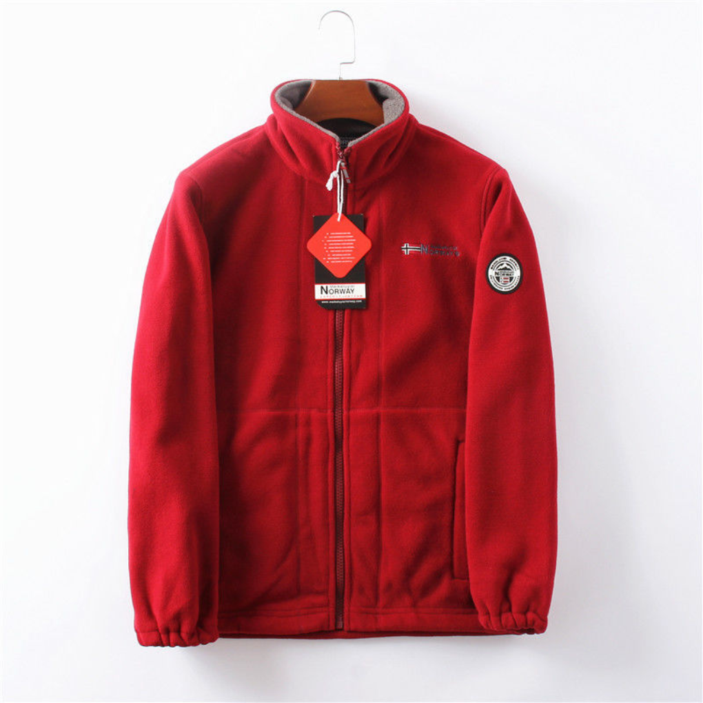 Chaqueta de forro polar para hombres, resistente al viento y cómoda