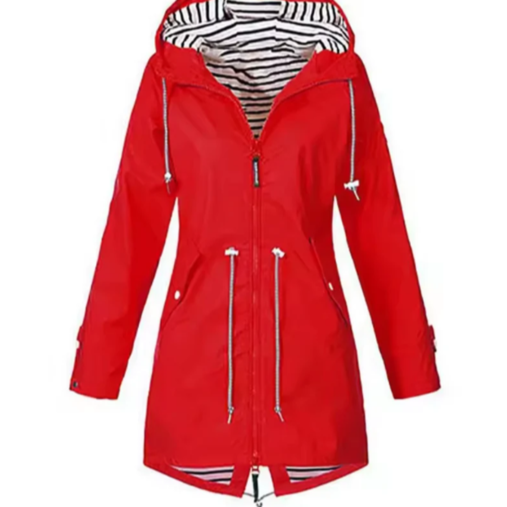 Chaqueta Impermeable con Capucha para Mujeres