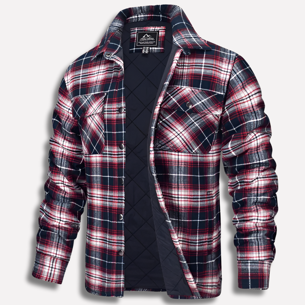 Camisa de Lumberjack de Flanela a Cuadros de Algodón