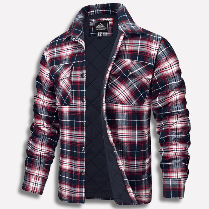 Camisa de Lumberjack de Flanela a Cuadros de Algodón
