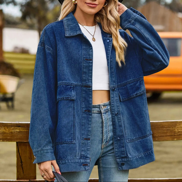Chaqueta Denim Vintage Clásica para Mujeres